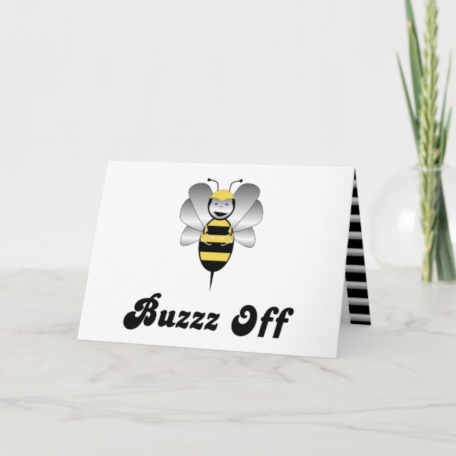 Robobee Bumble Bee Buzz Off Carte de voeux (Devant)