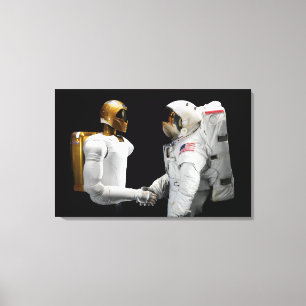 Robonaut 2, ein geschickter, humanoider Astronaute Leinwanddruck