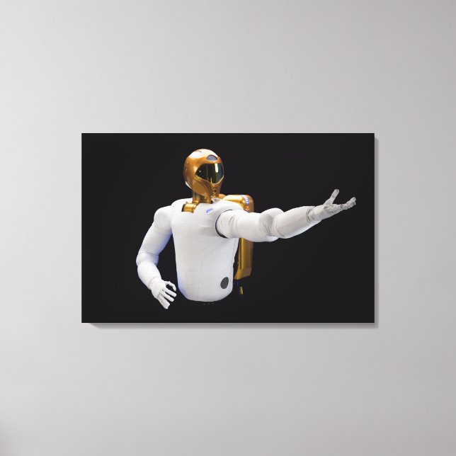 Robonaut 2, ein geschickter, humanoider Astronaute Leinwanddruck (Vorderseite)