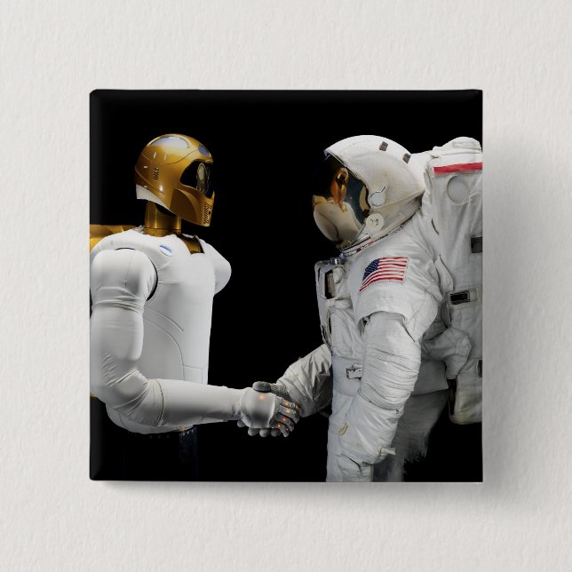 Robonaut 2, ein geschickter humanoider Astronauten Button (Vorderseite)