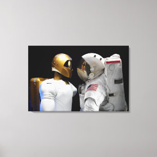 Robonaut 2, ein geschicktes, Humanoidastronaut Hel Leinwanddruck