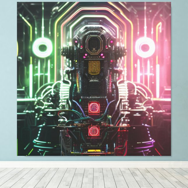 Robot 1 Leinwanddruck (Insitu (Holzboden))