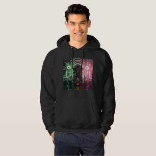 Robot 1 men Schwarz-Kapuzenpullover Hoodie