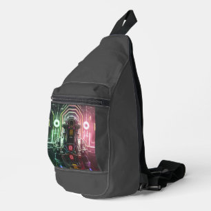Robot-1-Sack-Rucksack Crossbody Bag