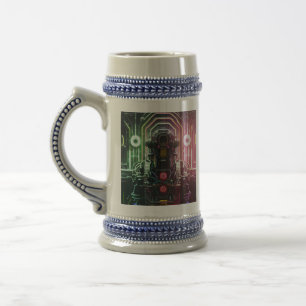 Robot 1 stein bierglas