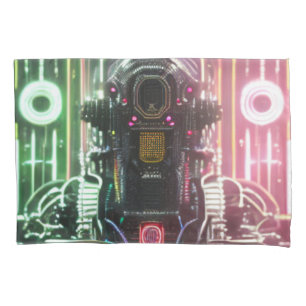 Robot 1 weiße Standard-Kissenschale Kissenbezug