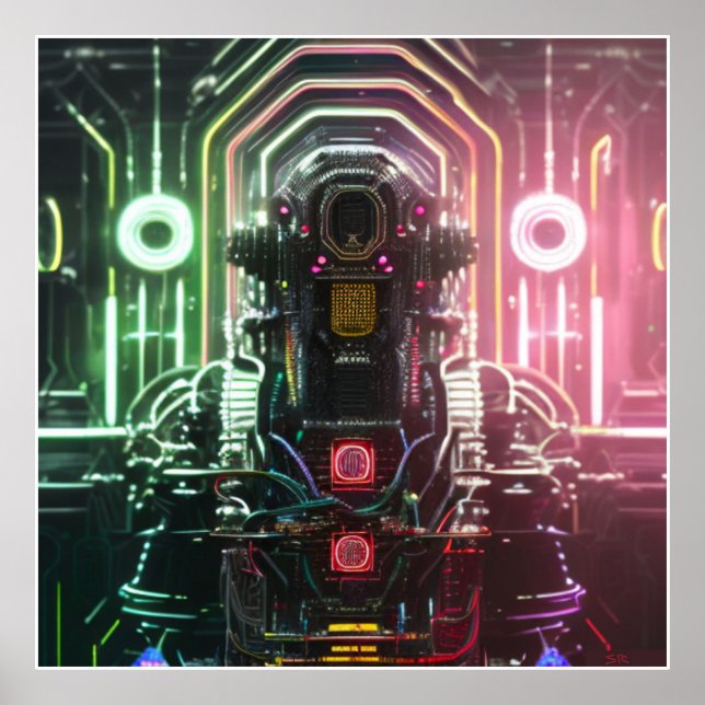 Robot 1 Wert Mattposter Poster (Vorne)