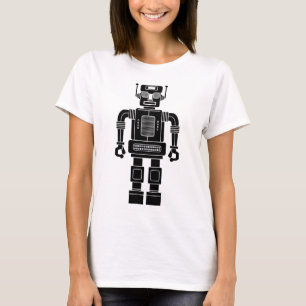 Robot 270620/04 - Schwarzweißroboter (Schwarzweiß) T-Shirt