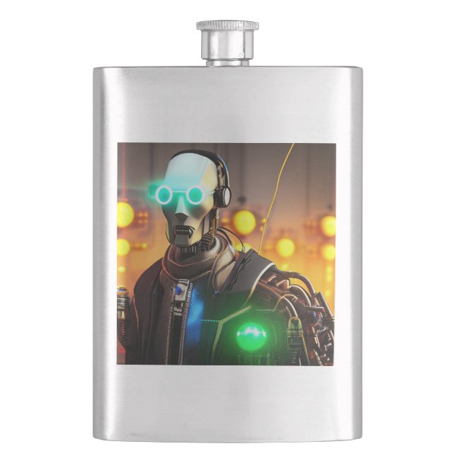 Robot 2 fiole en acier inoxydable (devant)