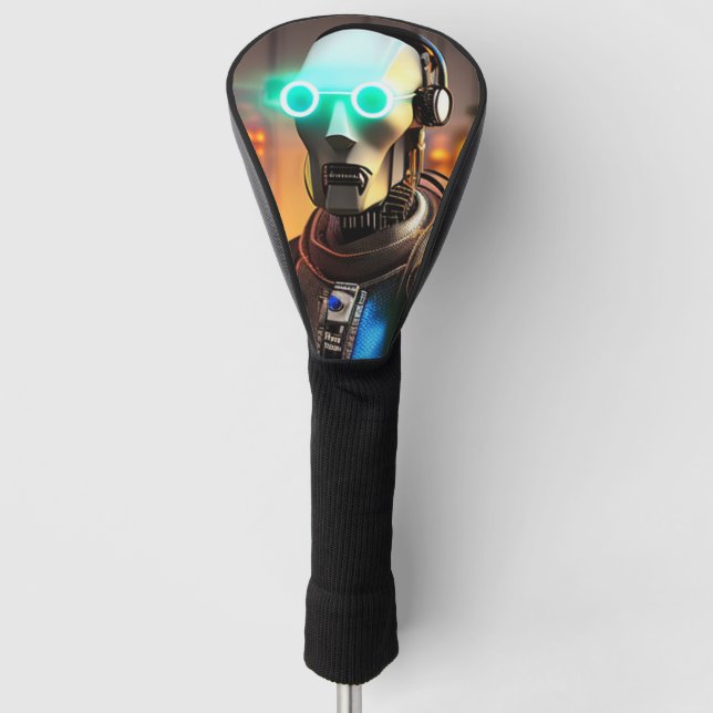 Robot 2 Golf Clubfahrer Golf Headcover (Vorderseite)