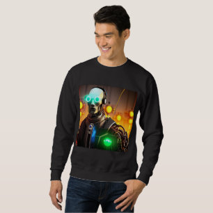 Robot 2 Herren schwarzes Sweatshirt