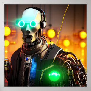 Robot 2 Mattes Poster
