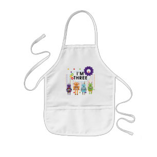 Robot 3. Geburtstag T Shirts und Geschenke Kinderschürze