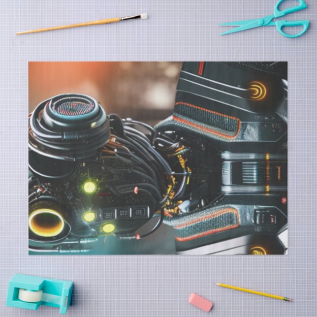 Robot-3-Gewebepapier Seidenpapier (Basteln)