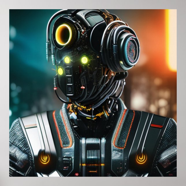 Robot 3 Mattes Poster (Vorne)