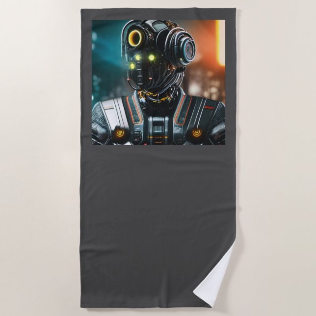 Robot 3 serviette de plage (Devant)