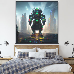 Robot-4-Canvas-Druck Leinwanddruck