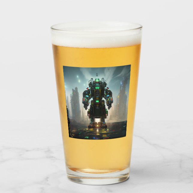Robot-4-Glas-Tumbler Glas (Vorne (Gefüllt))