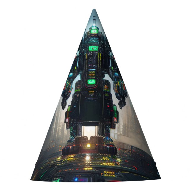 Robot-4-Party-Hüte Partyhütchen (Vorderseite)