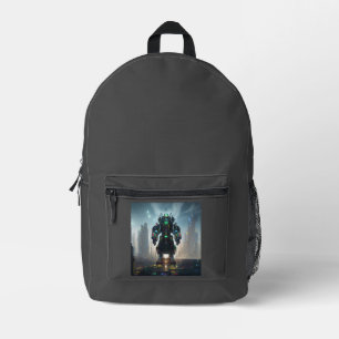 Robot 4-Rucksack Bedruckter Rucksack