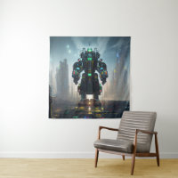 Robot 4 Wandteppich
