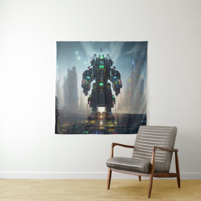 Robot 4 Wandteppich (Beispiel)