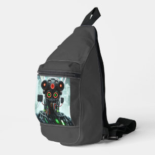 Robot-5-Beutel-Rucksack Crossbody Bag