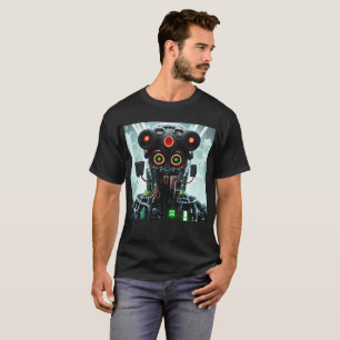 Robot 5 men Schwarzer T - Shirt