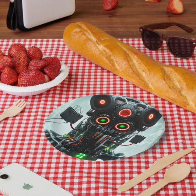 Robot-5-Teller Pappteller (Picknick)