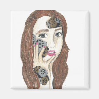 Robot à l'intérieur - Aimant Carré de 2 pouces