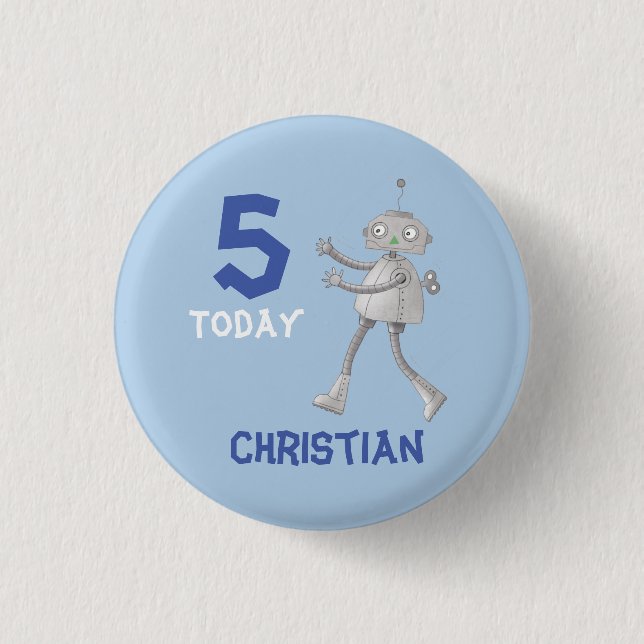 Robot age Badge Button (Vorderseite)