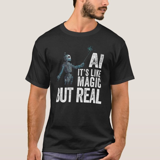 Robot AI für künstliche Intelligenz T-Shirt (Vorderseite)