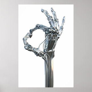 Robot arm poster