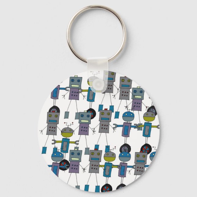 Robot Army Keyring Schlüsselanhänger (Vorderseite)