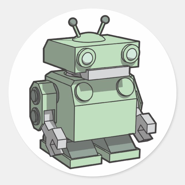 Robot autocollant grand (Devant)
