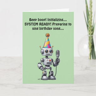 Robot Birthday Malfunction singen! Einladung