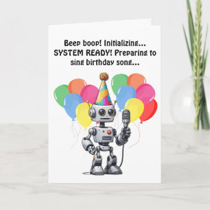 Robot Birthday Malfunction singen! Einladung