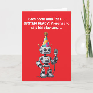 Robot Birthday Malfunction singen! Einladung