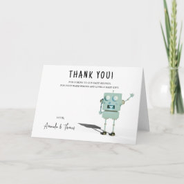 Robot boy Baby Shower - merci