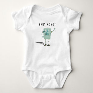 Robot boy Baby Shower Strampler