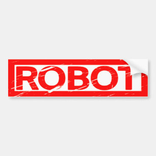 Robot-Briefmarke Autoaufkleber