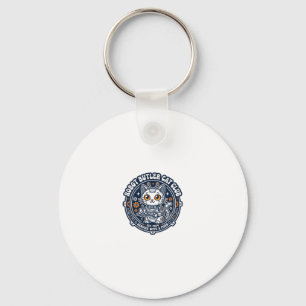 Robot Butler Katze Haustierliebhaber-Shirt Kunst - Schlüsselanhänger