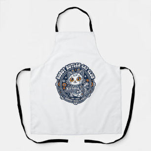 Robot Butler Katze Haustierliebhaber-Shirt Kunst - Schürze