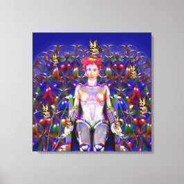 Robot Butterfly Leinwanddruck