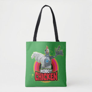 Robot Chicken Character Logo Tasche
