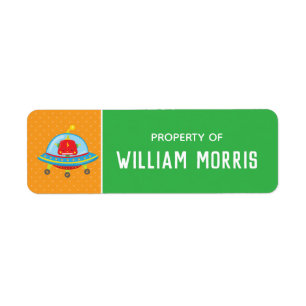 Robot Children School Name Labels Editierbare Fa