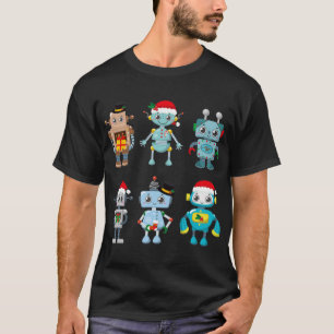 Robot Christmas Pjx für Kinder Santa Robot T - Shi T-Shirt