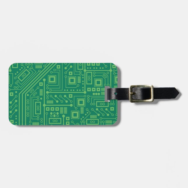 Robot Circuit Board Gepäckanhänger (Vorderseite horizontal)