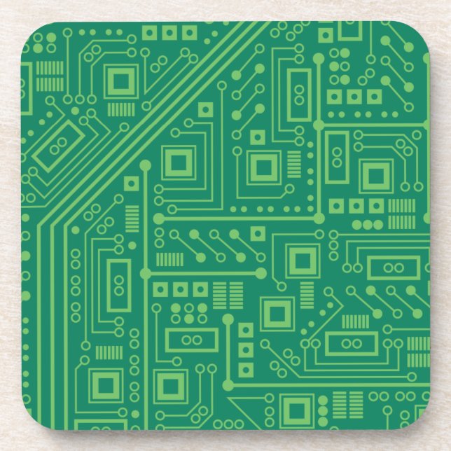 Robot Circuit Board Untersetzer (Vorderseite)