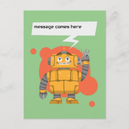 Robot Custom-Meldung Postkarte